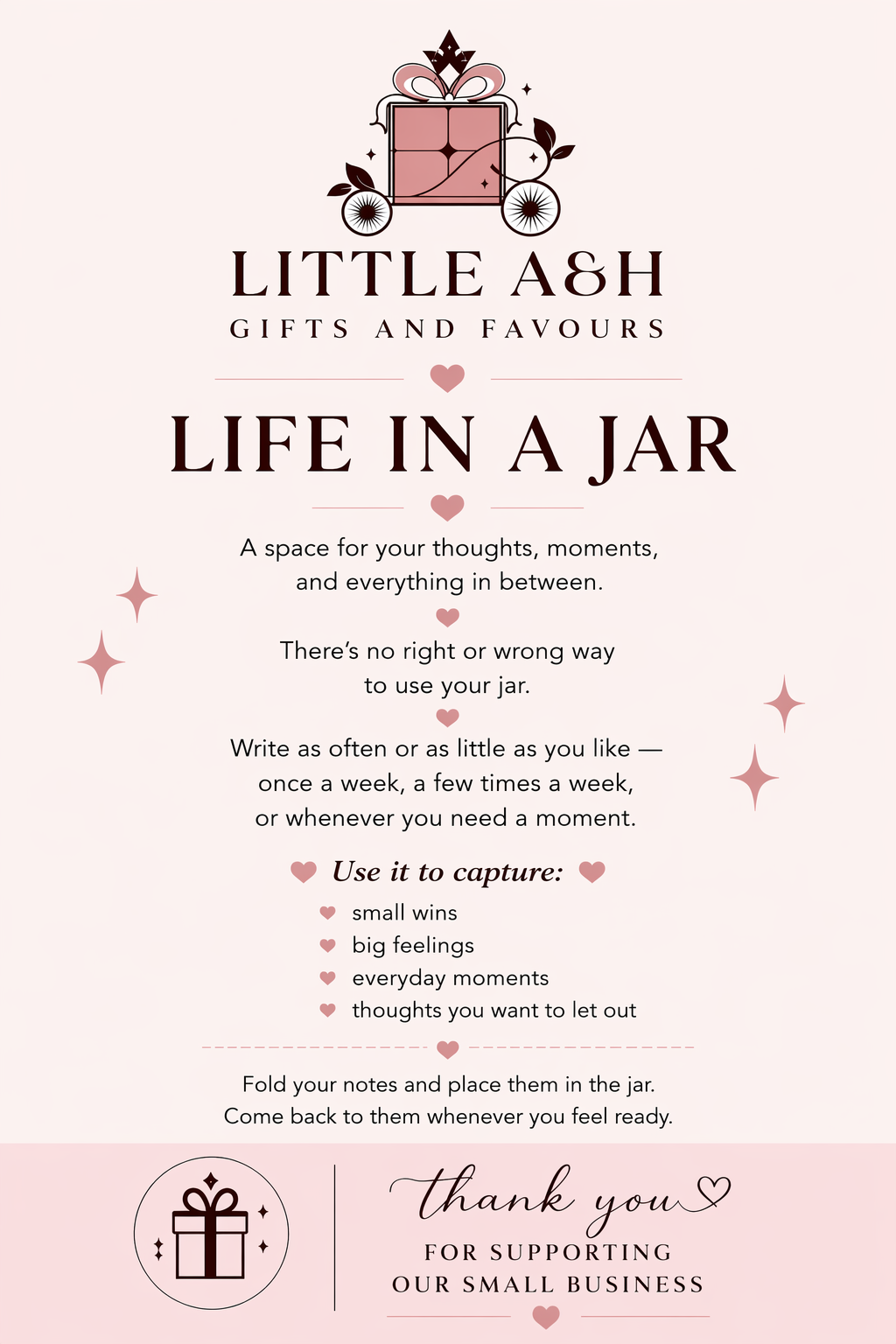 Life in a Jar – Journaling Gift Jar