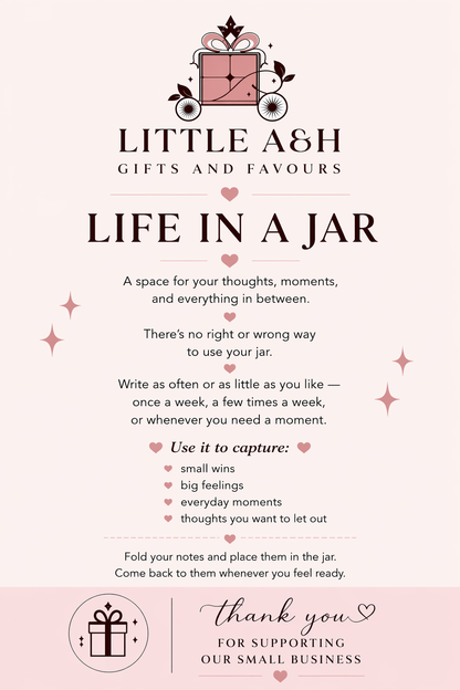 Life in a Jar – Journaling Gift Jar